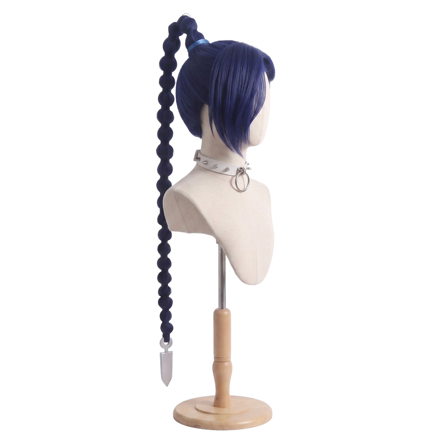 Thirteen cosplay wig displayed on mannequin with anime-accurate hairstyle