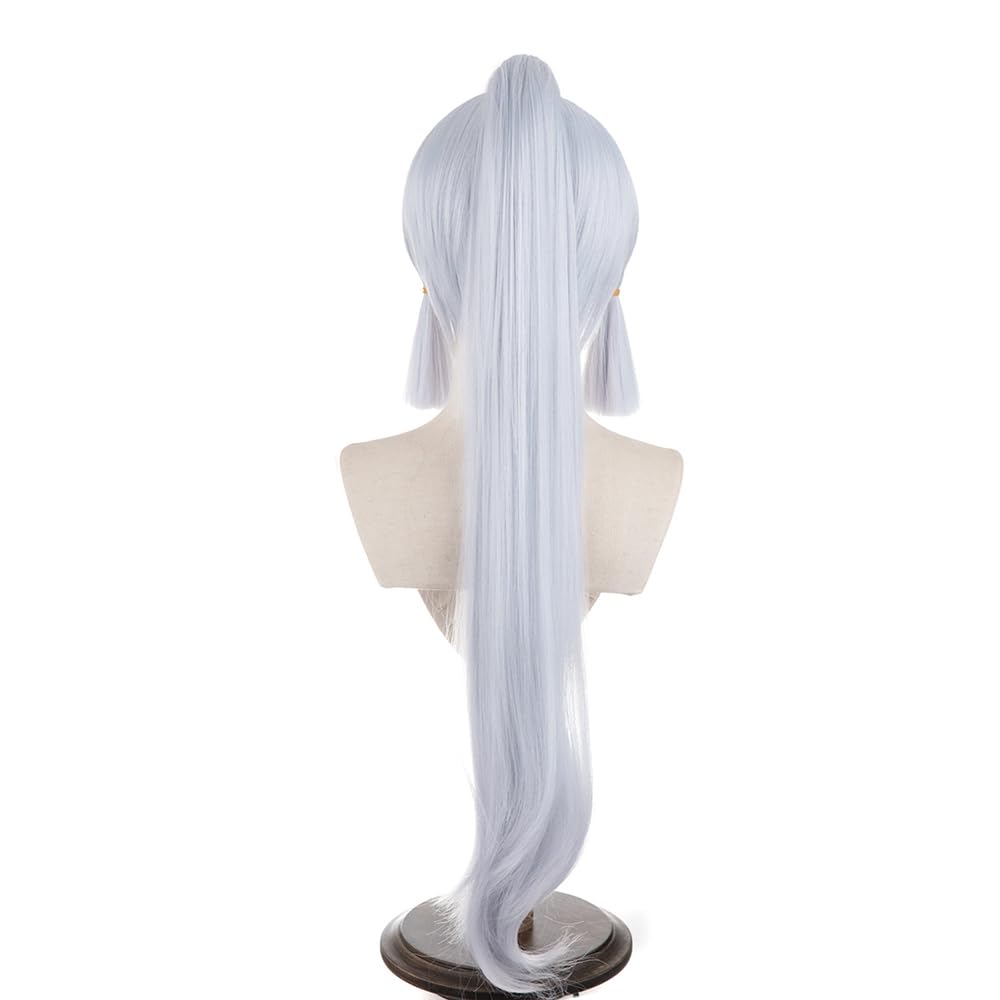 Grace and Frost: Embrace Elegance with the Kamisato Ayaka Wig by Morojowig!