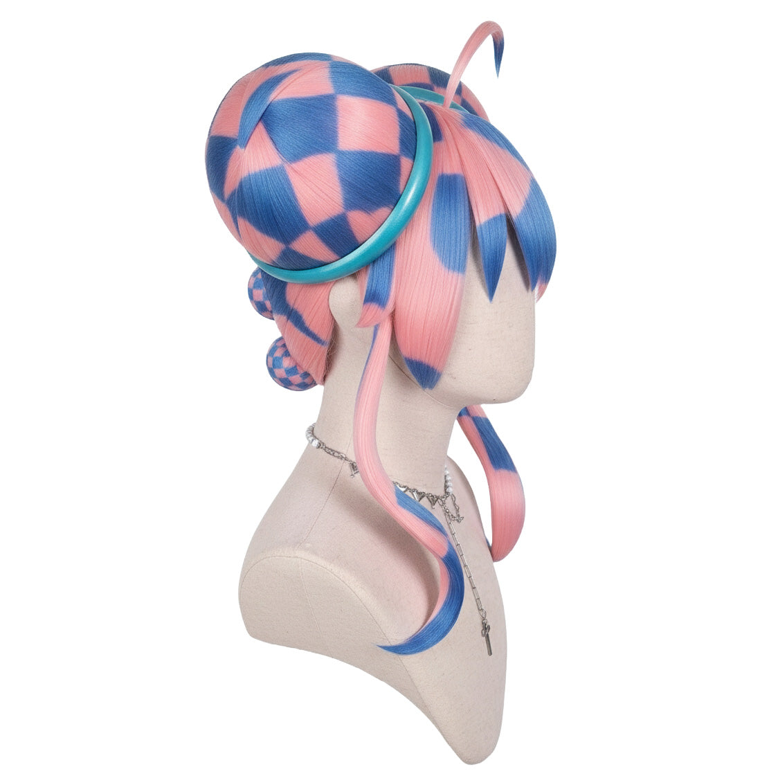 Side view of Yameii wig showing soft fluffy volume