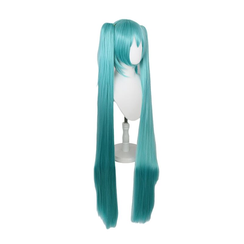 Hatsune Miku Green Cosplay Wig Fashion Long Straight Lolita Wigs for Anime Cosplay Costume