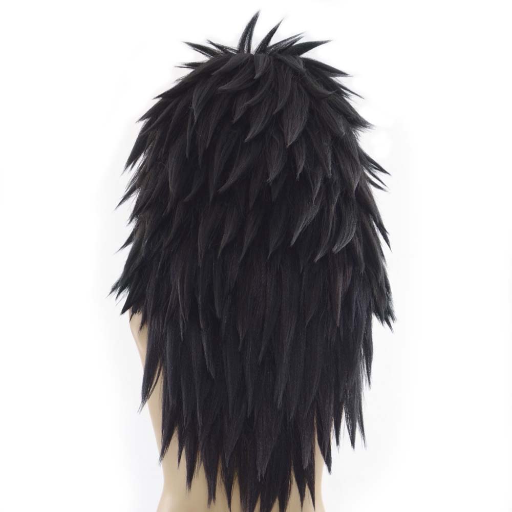 Madara Uchiha Halloween Black Cosplay Wig Anime Costume Props Realistic Hair