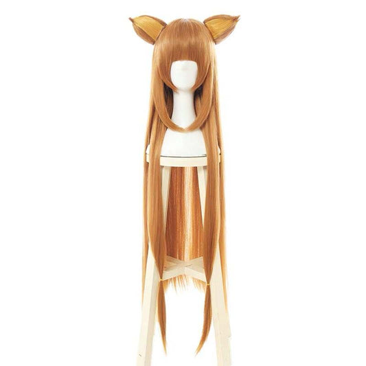 The Rising of the Shield Hero Cosplay Wig Raphtalia Long Brown Synthetic Hair with Bangs for Halloween, Costume Party, Anime Show, Cosplay Event, Concerts, Daily Wigs